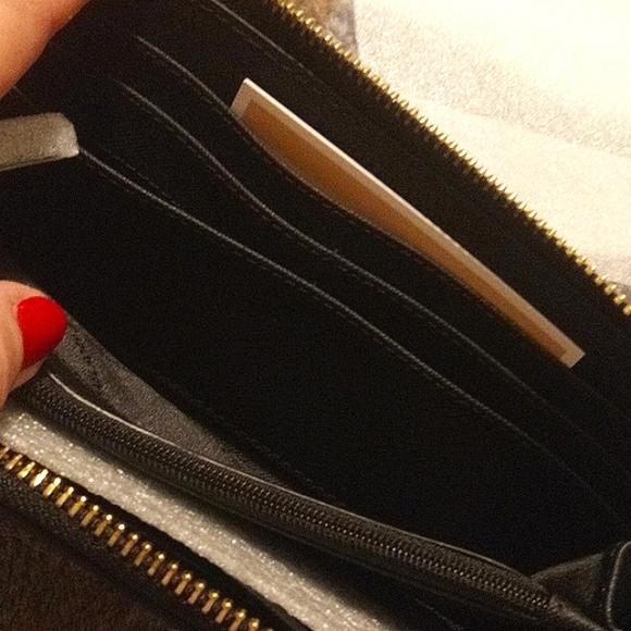 NWT $298💕 MICHAEL KORS Jet Set Travel 3/4 Zip Around Black Leather Wallet! - Picture 7 of 10